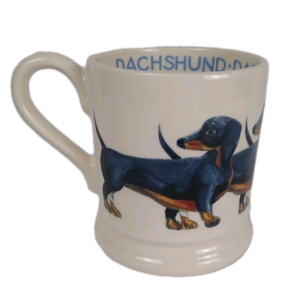 Emma Bridgewater Black and Tan Dachshund Mug 1/2 Pint Dogs Collection Weiner